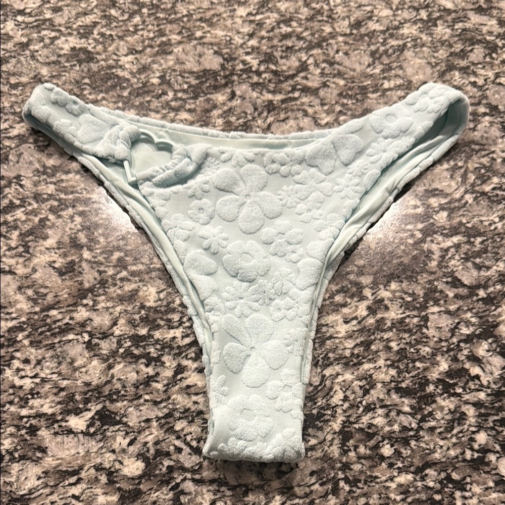 Floral Textured Swim Bottoms